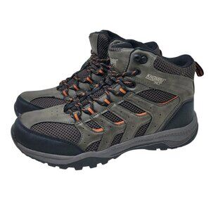 NEW KHOMBU Men's Seneca Hiking Boots Memory Foam Grey Size 8.5 Orange  Ankle
